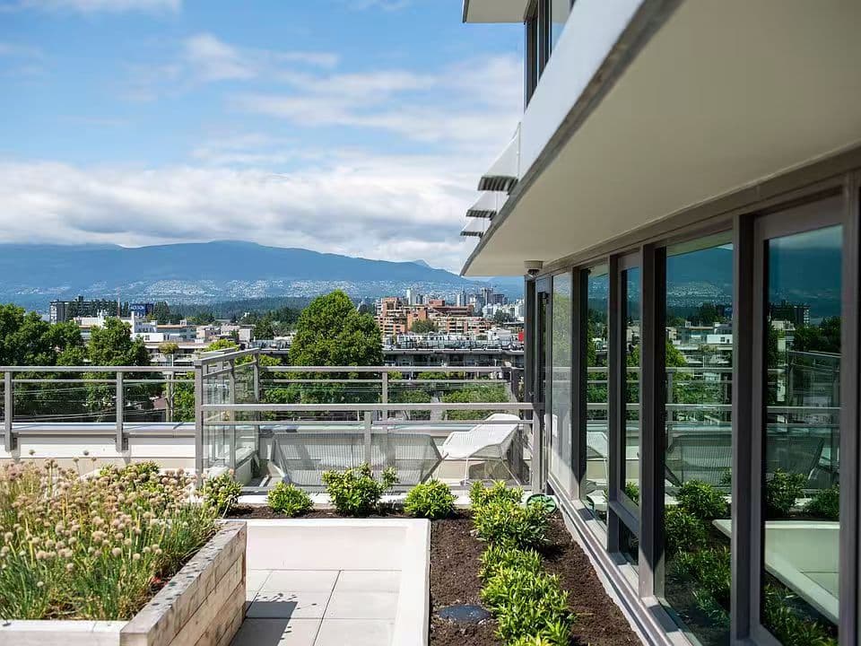 Modern three-storey Mass Timber building exterior at 101 West 6th Avenue in Mount Pleasant, Vancouver, showcasing sustainable commercial strata architecture